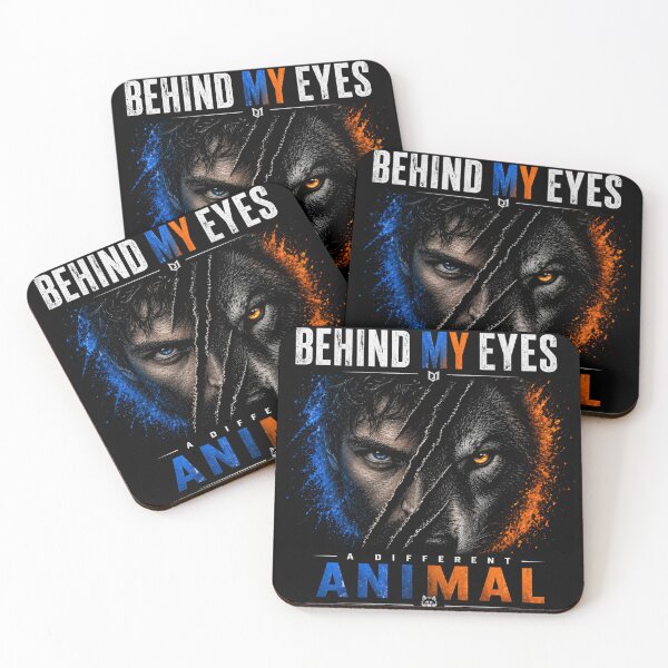 Item preview, Behind My Eyes A Different Animal Shirt – Wolf Human Duality Graphic Tee designed and sold by NAJURE.