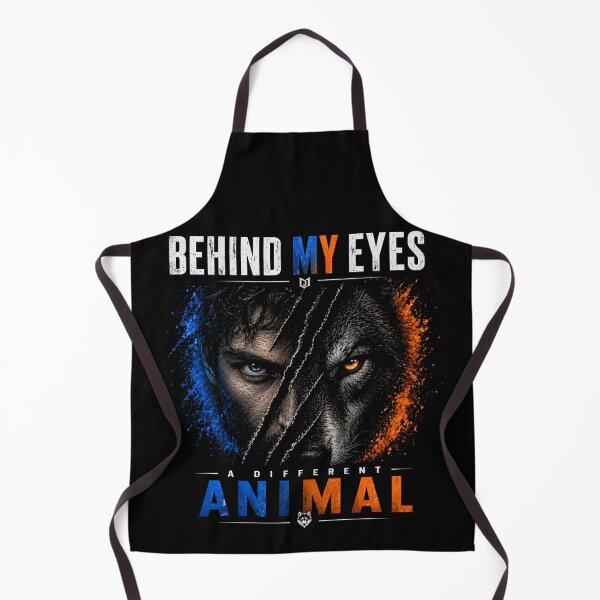 Item preview, Behind My Eyes A Different Animal Shirt – Wolf Human Duality Graphic Tee designed and sold by NAJURE.