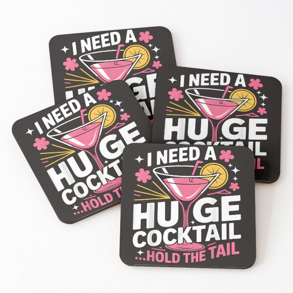 Item preview, I Need A Huge Cocktail Funny Adult Humor Party | Kawaii Drinking Meme Sarcastic Art Design designed and sold by MyTeeSh.