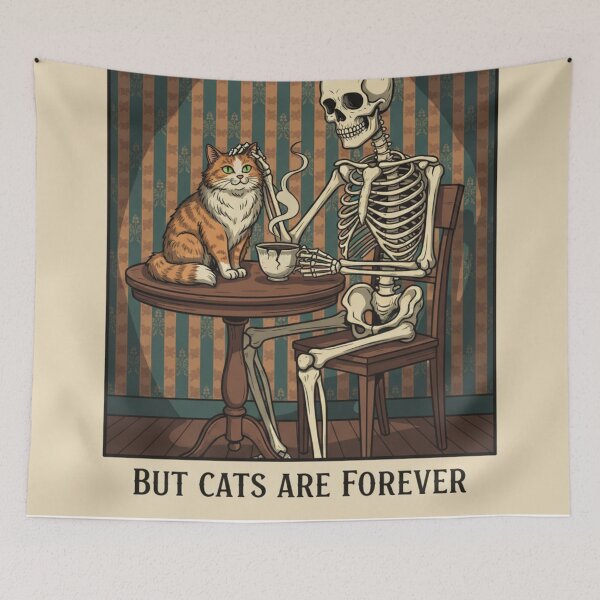 Item preview, Existence is ephemeral, cats are eternal. designed and sold by HeyHas.