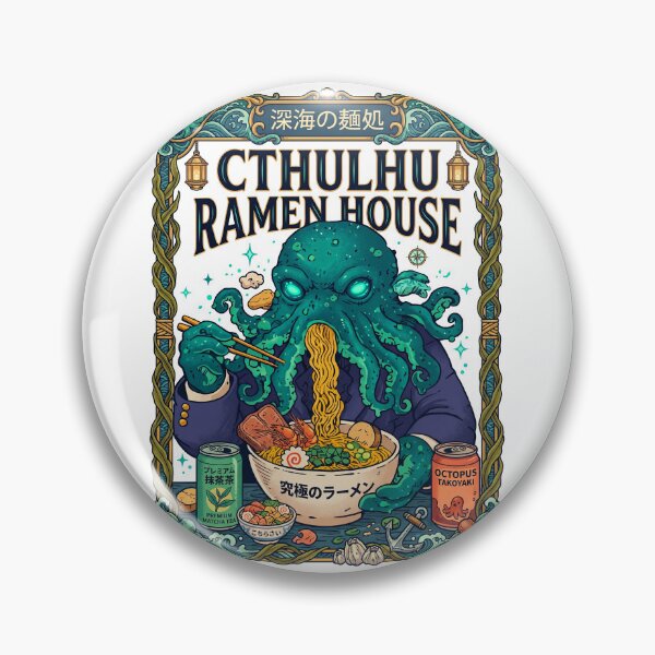 Item preview, Cthulhu Eating Noodles Ramen House  designed and sold by TeeARTHY.