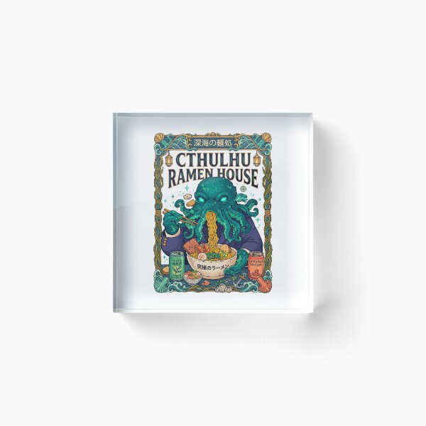 Item preview, Cthulhu Eating Noodles Ramen House  designed and sold by TeeARTHY.