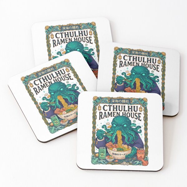 Item preview, Cthulhu Eating Noodles Ramen House  designed and sold by TeeARTHY.