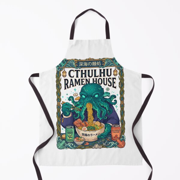 Item preview, Cthulhu Eating Noodles Ramen House  designed and sold by TeeARTHY.