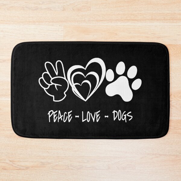 Item preview, Peace Love Dogs Paw Heart Graphic designed and sold by OlyvieArt.