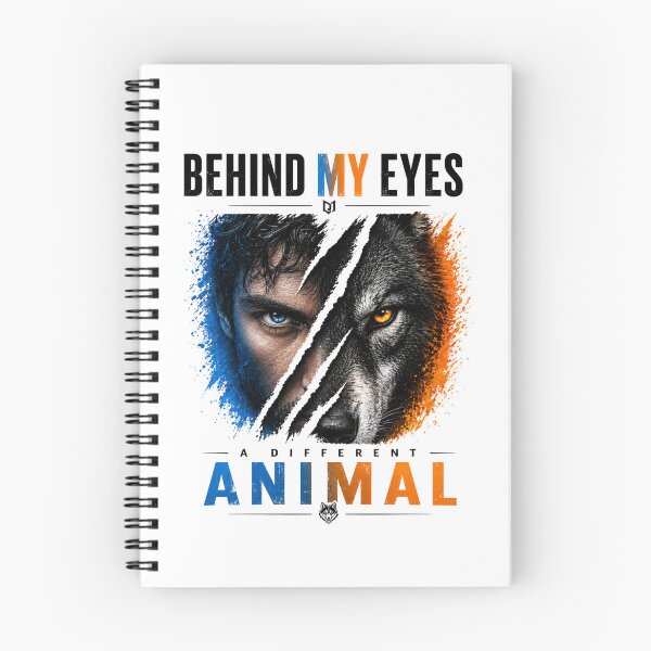 Item preview, Behind My Eyes A Different Animal Shirt  WHITE– Wolf Human Duality Graphic Tee designed and sold by NAJURE.