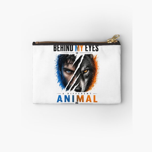 Item preview, Behind My Eyes A Different Animal Shirt  WHITE– Wolf Human Duality Graphic Tee designed and sold by NAJURE.