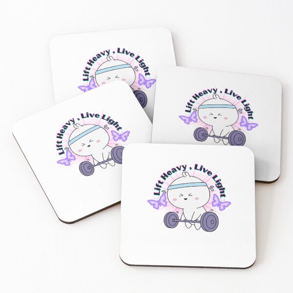 Item preview, Lift Heavy Live Light Cute Gym Design-Aesthetic Workout Motivation T-Shirt designed and sold by Palette-Vibes.