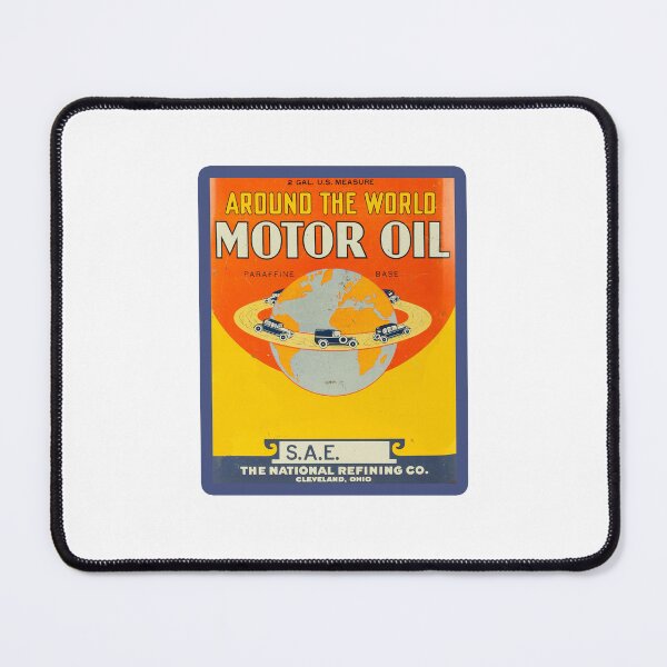 Item preview, Vintage Around The World Motor Oil designed and sold by QuayTradingCo.
