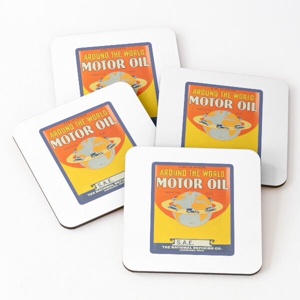 Item preview, Vintage Around The World Motor Oil designed and sold by QuayTradingCo.