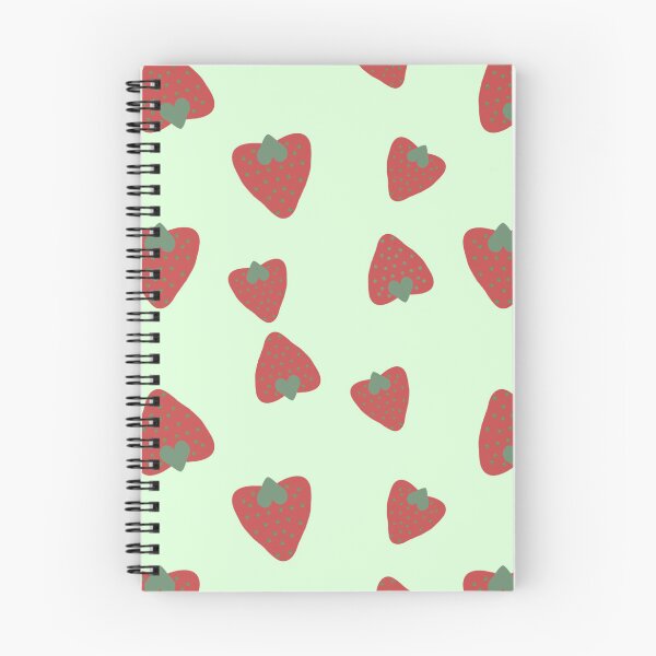 Item preview, Cute Strawberry Seamless Pattern – Pastel Green Aesthetic designed and sold by RiyanaStudio.