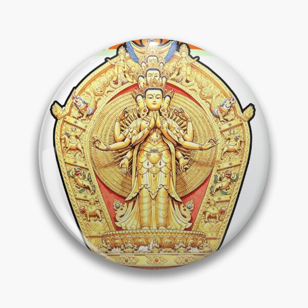 Item preview, Compassion in Gold | Thousand-Armed Avalokiteshvara of Tibet designed and sold by Moon-Gem Sanctuary.