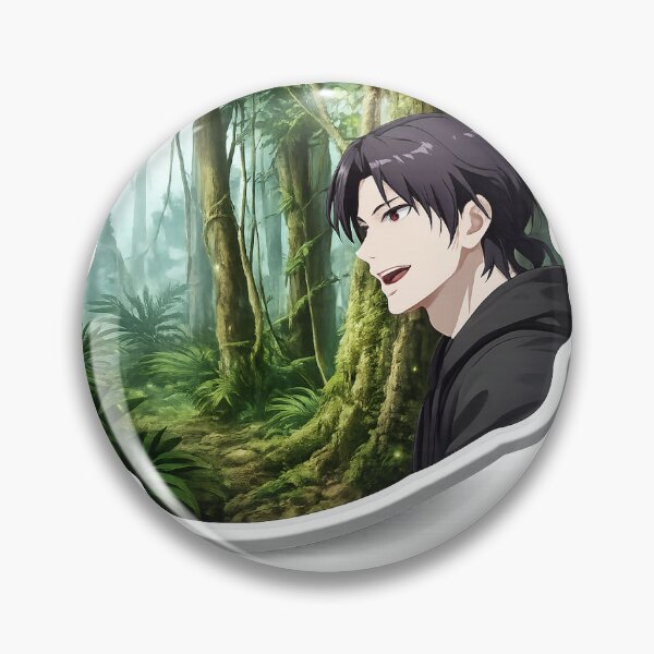 Item preview, Anime Boy Standing in Lush Green Forest designed and sold by Farheen786.