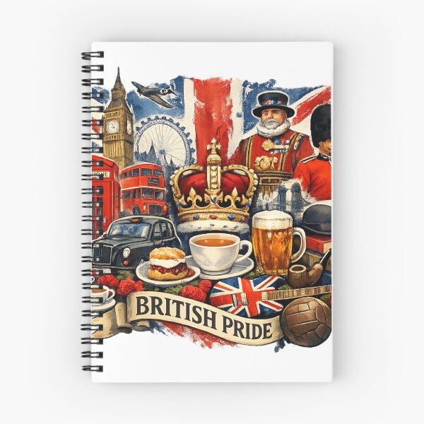 Item preview, British Pride UK Culture London Icons Vintage Style Design designed and sold by GarnerSupplyCo.