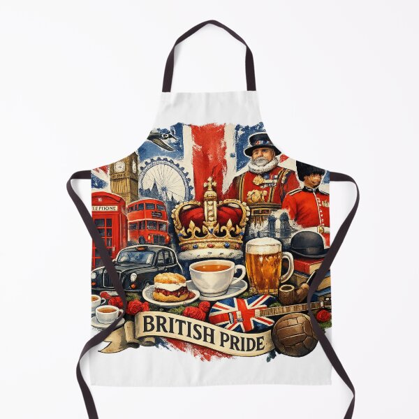 Item preview, British Pride UK Culture London Icons Vintage Style Design designed and sold by GarnerSupplyCo.