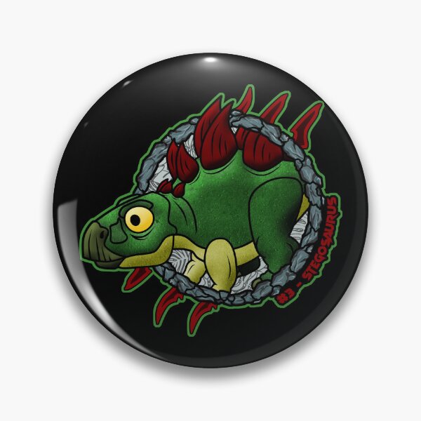 Item preview, Chibi Stegosaurus #3 – Cute Pocket Dinosaur | Cartoon Prehistoric Creature Design designed and sold by Grimtech Workshop.