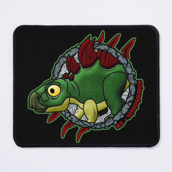 Item preview, Chibi Stegosaurus #3 – Cute Pocket Dinosaur | Cartoon Prehistoric Creature Design designed and sold by Grimtech Workshop.