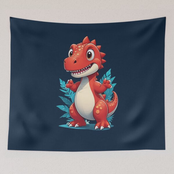 Item preview, red  dinosaur designed and sold by KIDS-PRINTS.