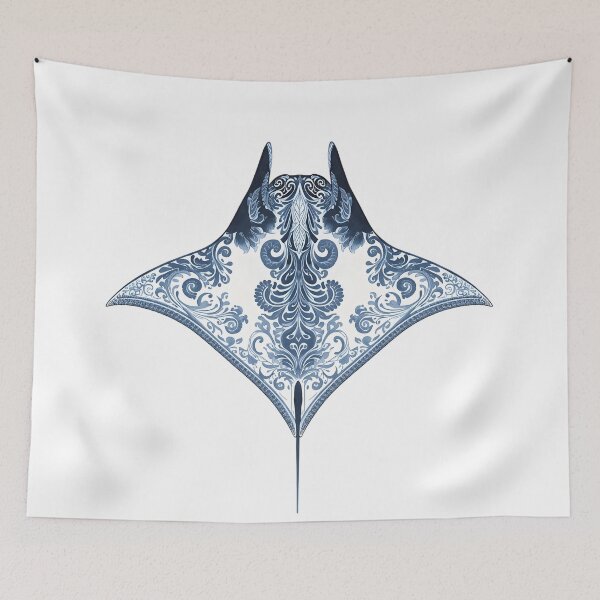 Item preview,  Ocean sea floral manta designed and sold by uunaa.