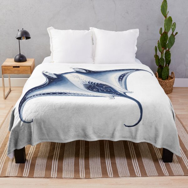 Item preview, Ocean sea floral manta designed and sold by uunaa.