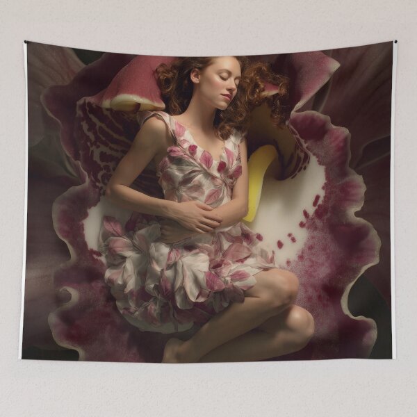 Item preview, Femmes en Fleurs No. 03 — Sleeping Beauty Red designed and sold by StudioTwain.