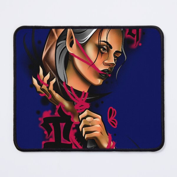 Item preview, Dark Elf Girl with Graffiti Style Illustration designed and sold by berkmanart.