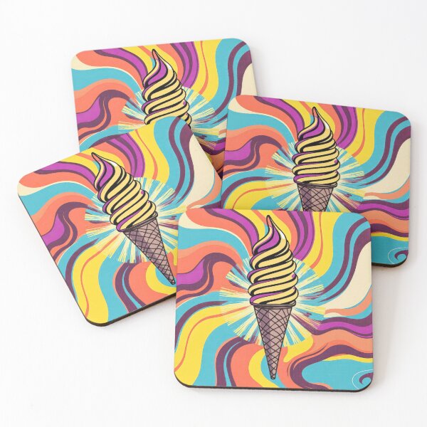 Item preview, Ice Cream Cone Swirl Pop Art designed and sold by Maria Dryfhout.