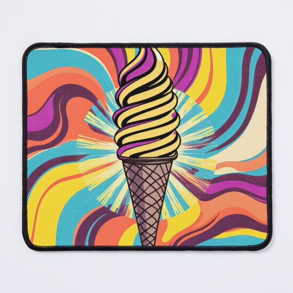 Item preview, Ice Cream Cone Swirl Pop Art designed and sold by Maria Dryfhout.