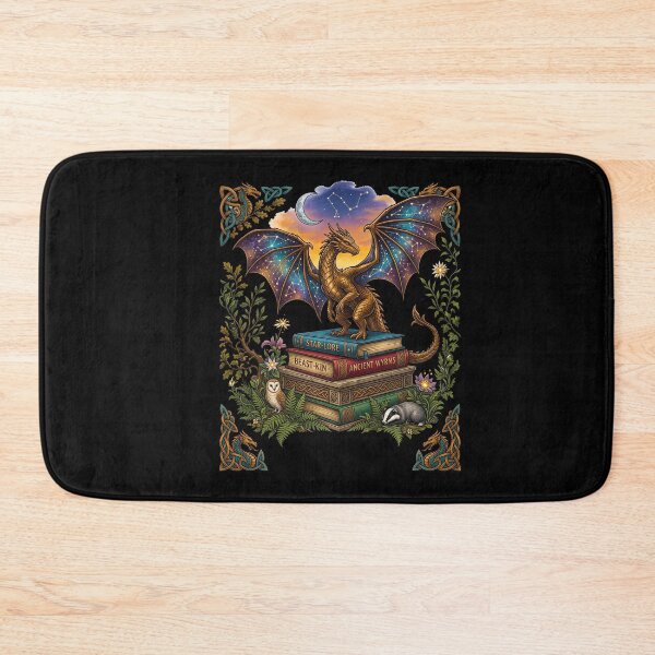 Item preview, Dragon Guarding Books Night Sky Constellation designed and sold by TeeARTHY.