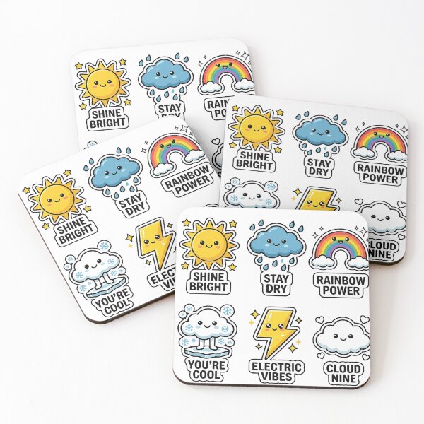 Item preview, Weather Wonders Pack - Cute Sun, Rain & Cloud Doodles designed and sold by SimpleP.