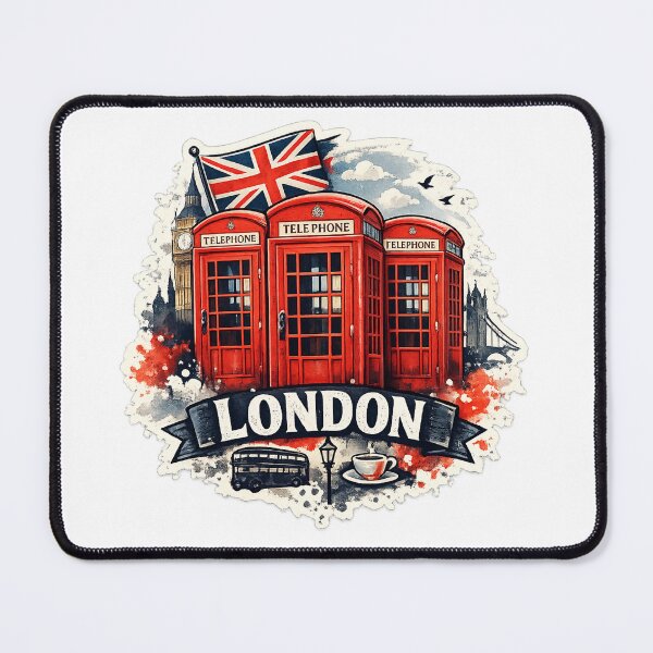 Item preview, London Red Telephone Box UK British Icon Design designed and sold by GarnerSupplyCo.