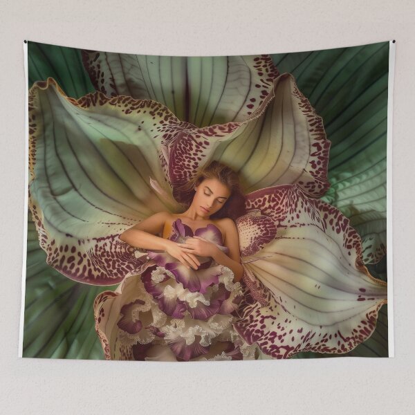 Item preview, Femmes en Fleurs No. 05 — Sleeping Beauty Purple & Green  designed and sold by StudioTwain.