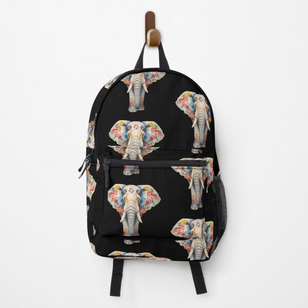 Item preview, Elephant and flowers designed and sold by uunaa.