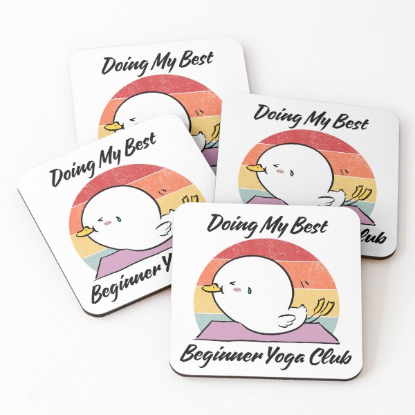 Item preview, Doing My Best Beginner Yoga Club designed and sold by E20STUDIO.