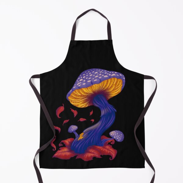 Item preview, Mystic autumn mushroom in violet and yellow designed and sold by PortalSombra.
