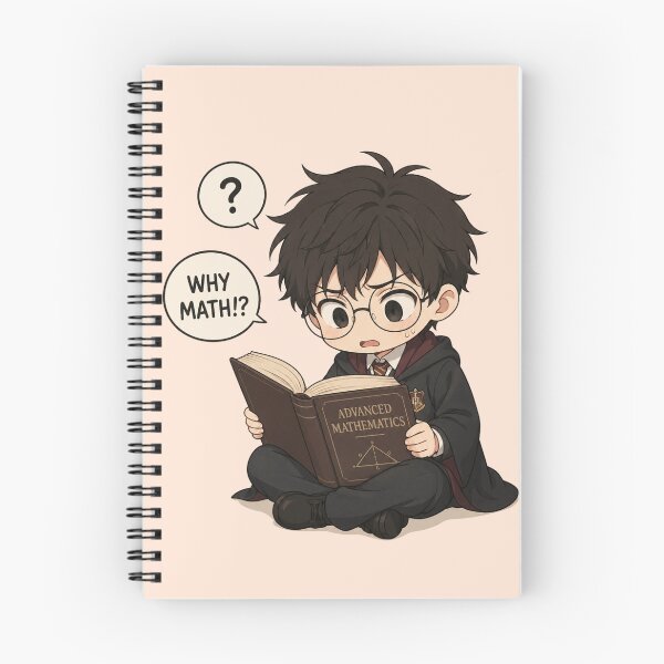 Item preview, Why Math!? – Cute Chibi Wizard Student Struggling with Advanced Mathematics designed and sold by bistuni.