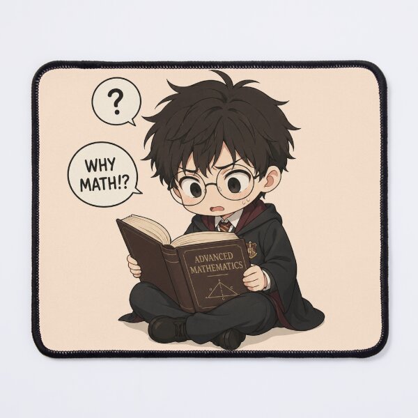 Item preview, Why Math!? – Cute Chibi Wizard Student Struggling with Advanced Mathematics designed and sold by bistuni.