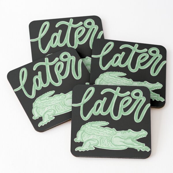 Item preview, Funny See You Later Alligator Pun Watercolor Illustration designed and sold by haitrieuic96.