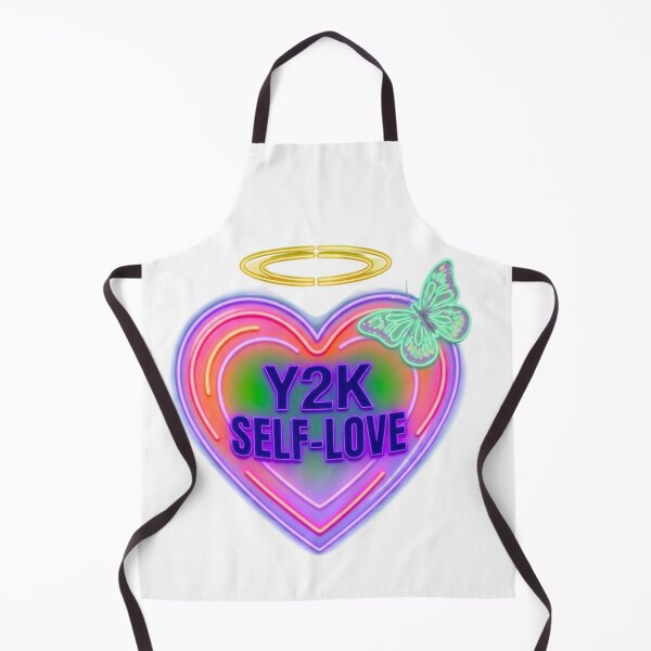Item preview, Y2K Self-Love Neon Heart with Halo and Butterfly - Retro 2000s Aesthetic designed and sold by Good Vibes .