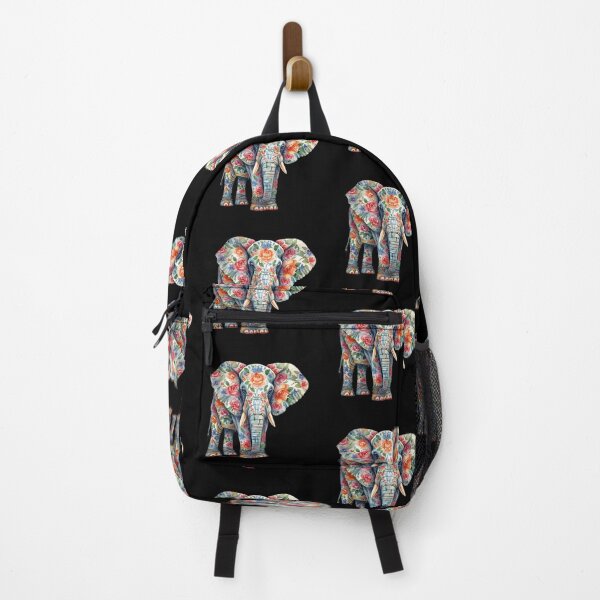 Item preview,  Elephant and flowers designed and sold by uunaa.