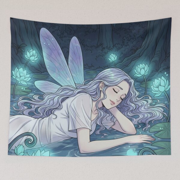 Item preview, Nymph in Luminous Lake designed and sold by HeyHas.