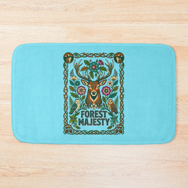 Item preview, Forest Majesty Stag Standing Folk Graphic designed and sold by TeeARTHY.