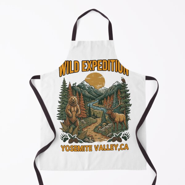 Item preview, Yosemite Valley Wild Expedition Travel Poster designed and sold by TeeARTHY.