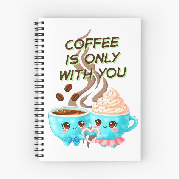 Item preview, Kawaii Coffee Couple - Coffee Is Only With You designed and sold by MBBialyPiksel.