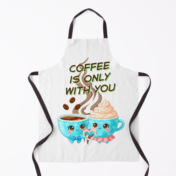 Item preview, Kawaii Coffee Couple - Coffee Is Only With You designed and sold by MBBialyPiksel.
