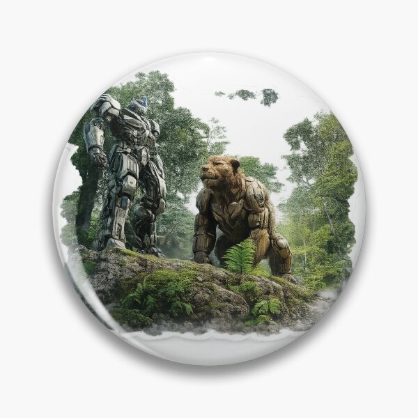 Item preview, Futuristic Mecha and Bear Forest Encounter designed and sold by Farheen786.
