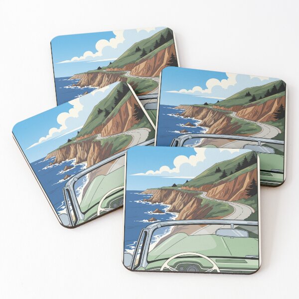 Item preview, Coastal Route at Sunset POV designed and sold by HeyHas.
