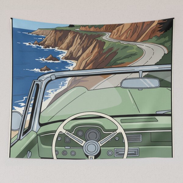 Item preview, Coastal Route at Sunset POV designed and sold by HeyHas.
