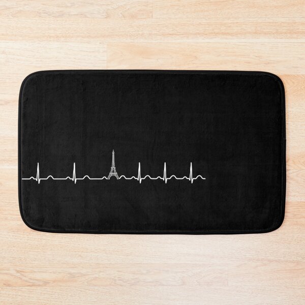Item preview, ECG Heartbeat Paris Eiffel Tower Line | Cardiology Medical Aesthetic Design designed and sold by Medico Design .