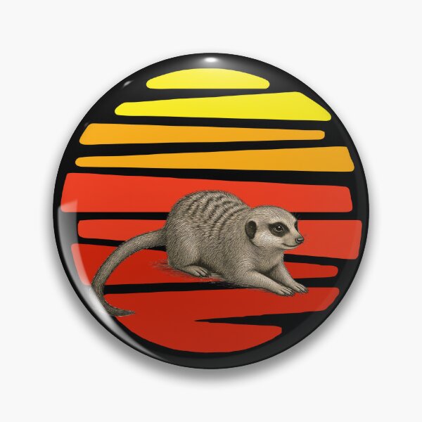 Item preview, Meerkat and the setting sun in the desert designed and sold by WolnoscZycia.